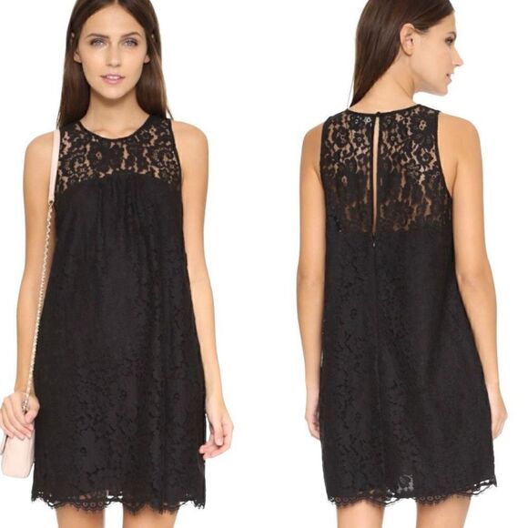 Joie Dresses & Skirts - JOIE Lace Sleeveless Shift Fahfia B Dress, Black, Medium